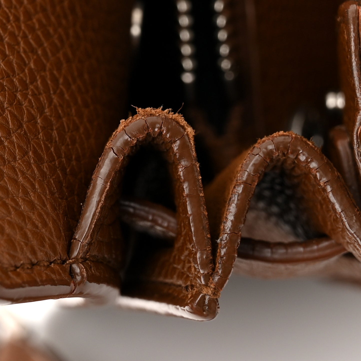 Grained Calfskin Baby Supple Sac De Jour Camel Brilliant