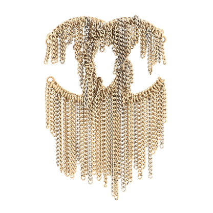 Chanel Chain Fringe CC Brooch Gold 1 of 3
