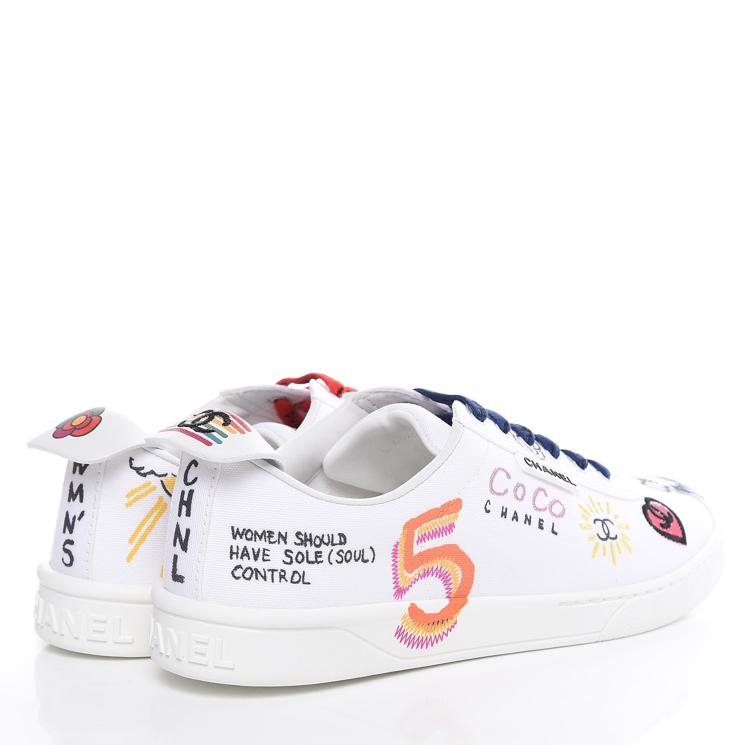 Chanel x Pharrell Williams Canvas Womens Sneakers 41 White 4 of 11