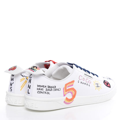 Chanel x Pharrell Williams Canvas Womens Sneakers 41 White 4 of 11
