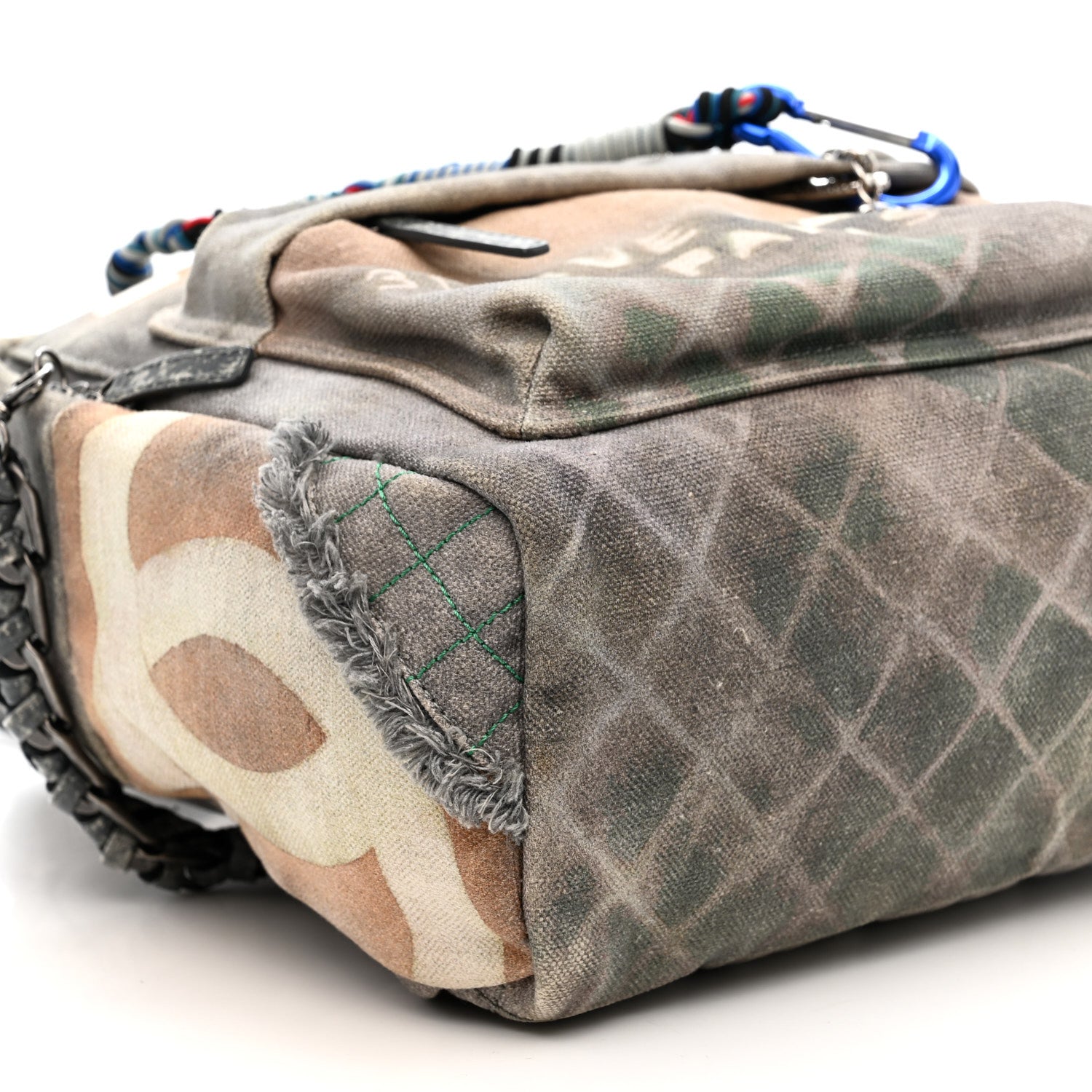 Chanel Graffiti Printed Canvas Medium Backpack Grey 8 of 11