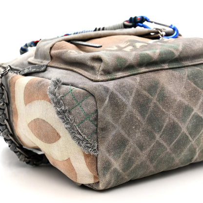 Chanel Graffiti Printed Canvas Medium Backpack Grey 8 of 11