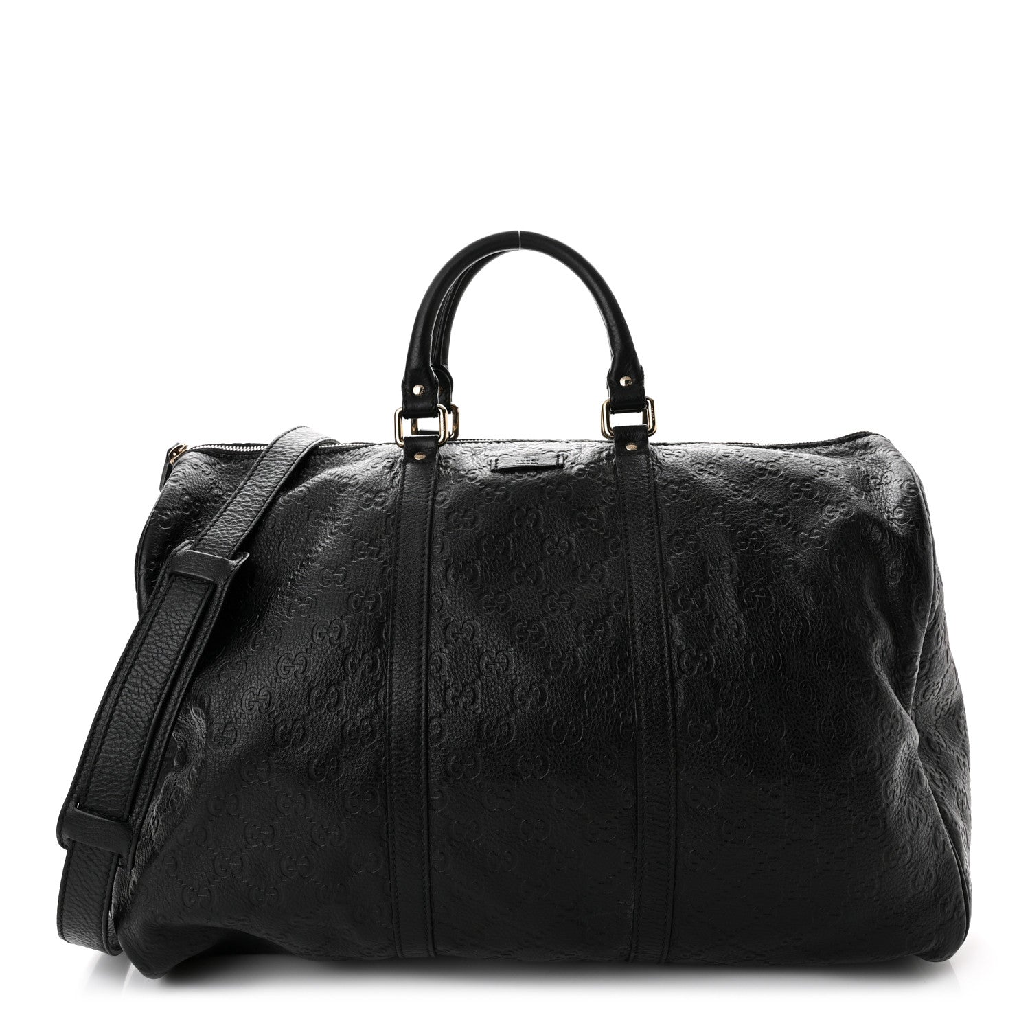 Gucci Guccissima Medium Carry On Duffle Black 1 of 11