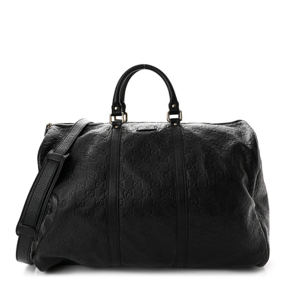 Gucci Guccissima Medium Carry On Duffle Black 1 of 11