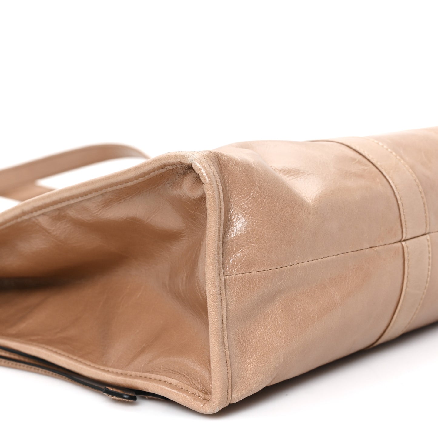 Soft Lux Large Shopping Tote Travertine