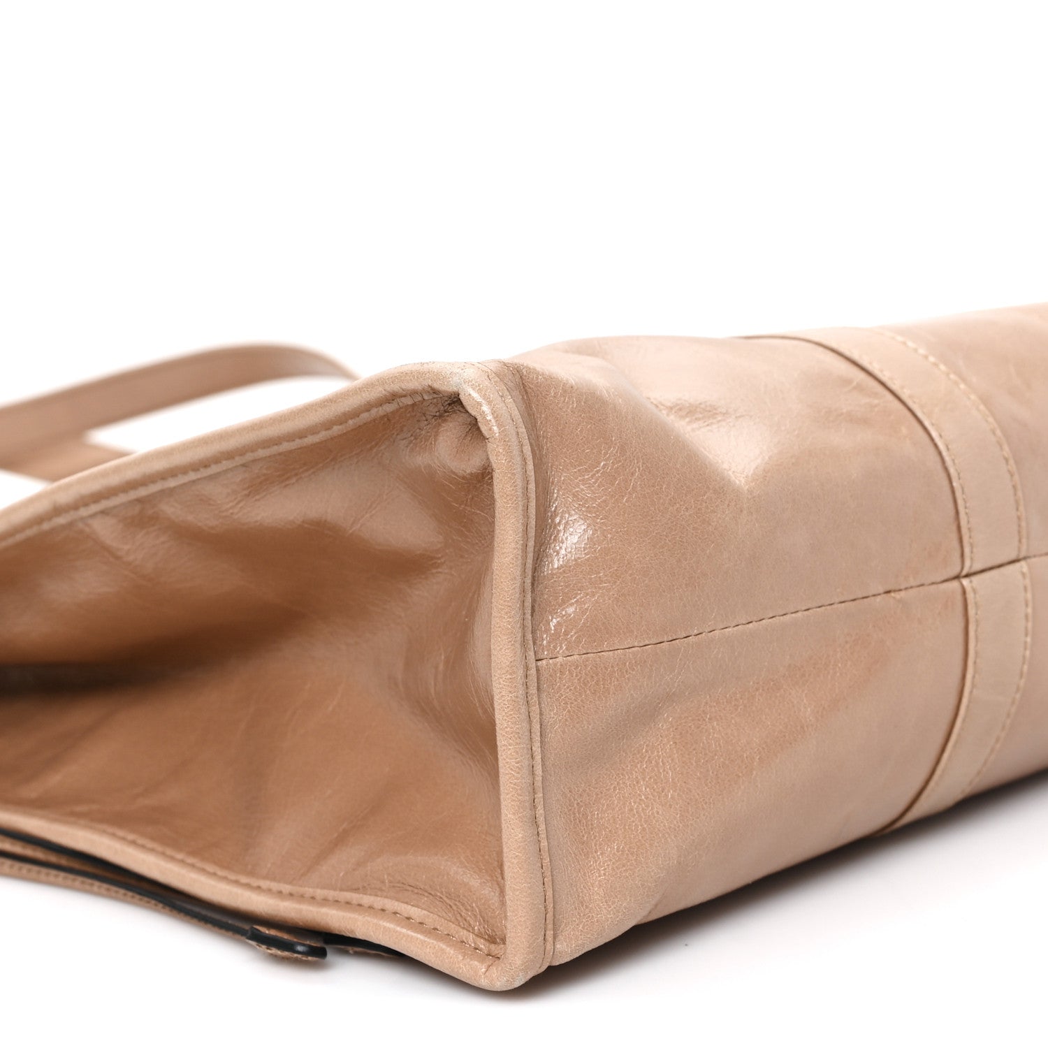 Prada Soft Lux Large Shopping Tote Travertine 8 of 9