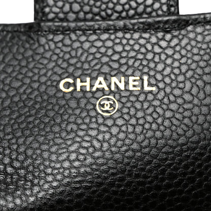 Chanel Caviar Quilted Flap Card Holder Wallet Black 6 of 8