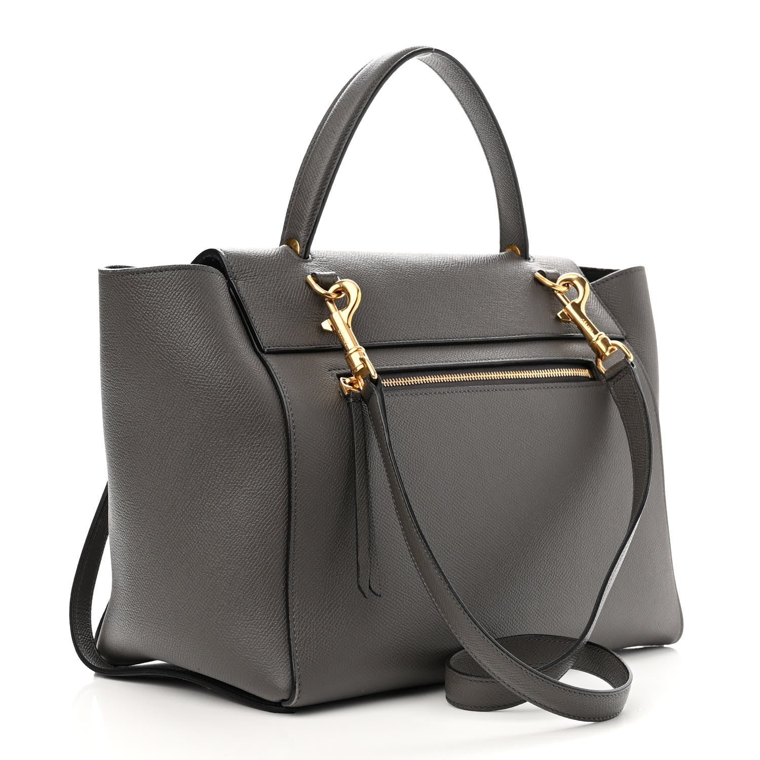 Celine Grained Calfskin Mini Belt Bag Grey 3 of 12