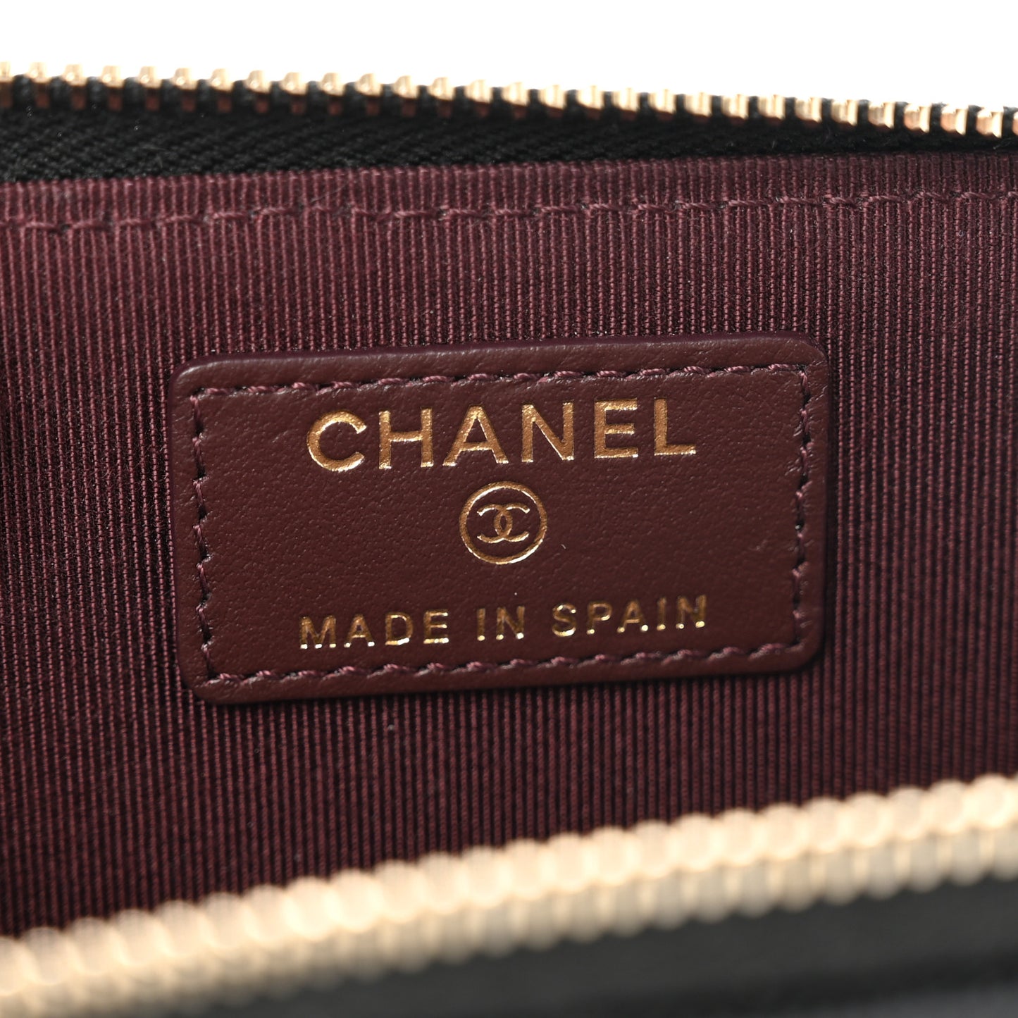 Caviar Quilted Zipped Key Holder Case Black