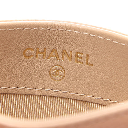 Chanel Caviar Quilted Card Holder Beige 6 of 8