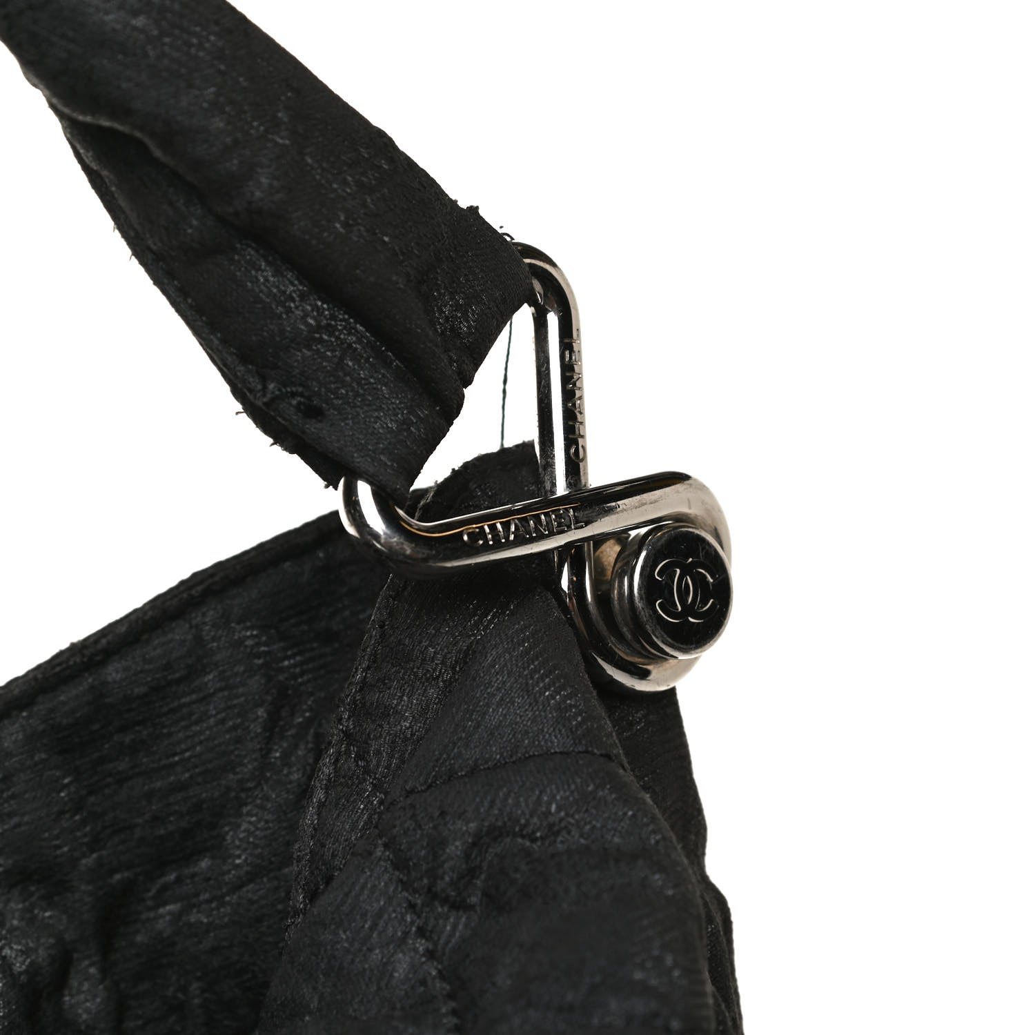 Chanel Crinkled Coated Canvas Le Marais Hobo Black 8 of 20