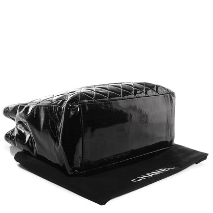 Chanel Patent Grand Shopping Tote GST Black 4 of 7