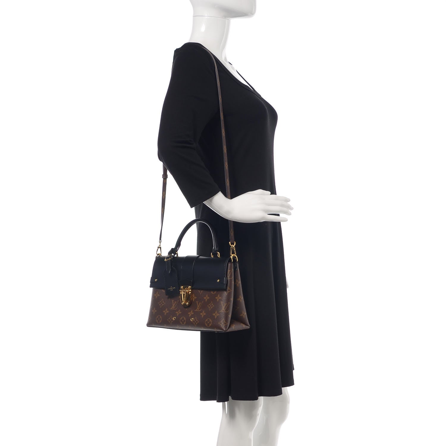 Louis Vuitton Monogram One Handle Flap Bag MM 2 of 10