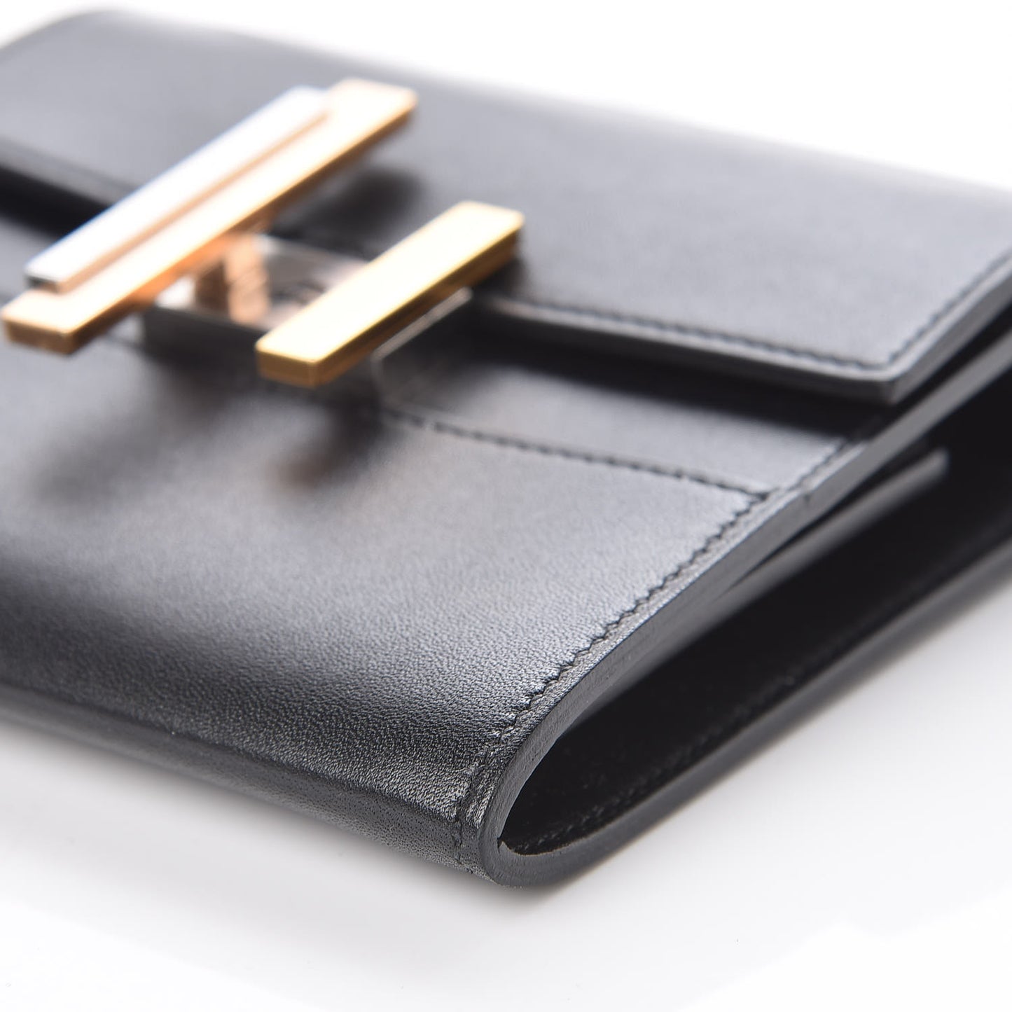 Villandry Calfskin Mini Cinhetic Wallet Black