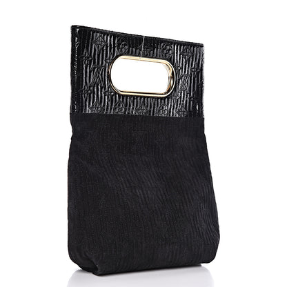 Louis Vuitton Suede Monogram Motard Afterdark Clutch Black 4 of 13