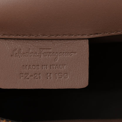 Salvatore Ferragamo Calfskin The Studio Bag Caraway Seed 7 of 10