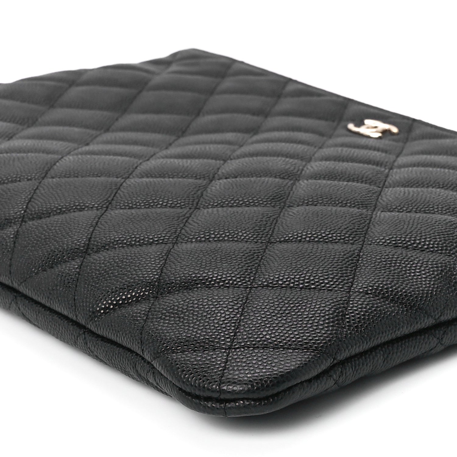 Chanel Caviar Quilted Medium Cosmetic Case Black 11 of 11