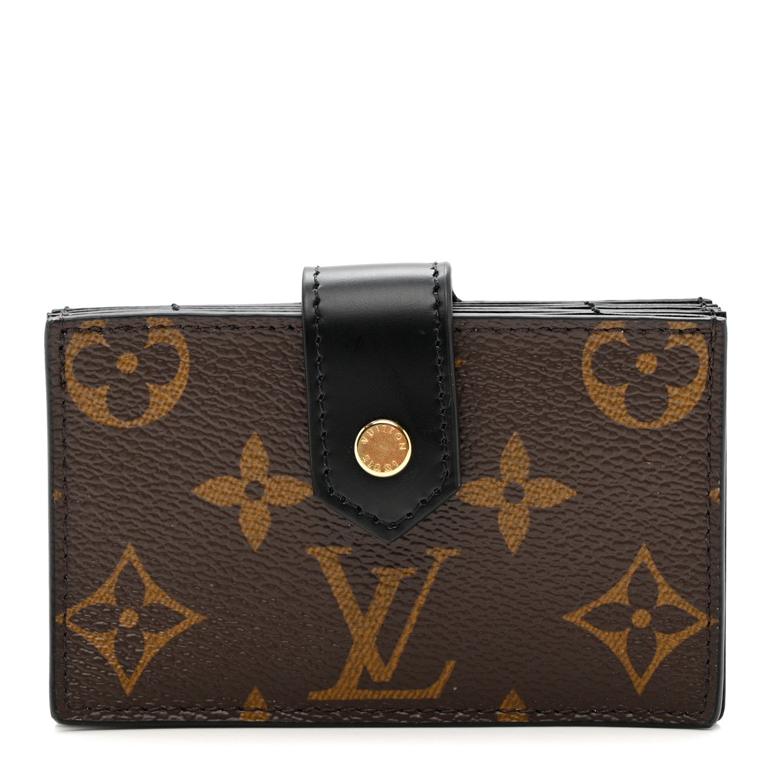Louis Vuitton Monogram Gusset Card Holder Black 1 of 6