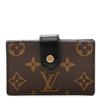 Louis Vuitton Monogram Gusset Card Holder Black 1 of 6