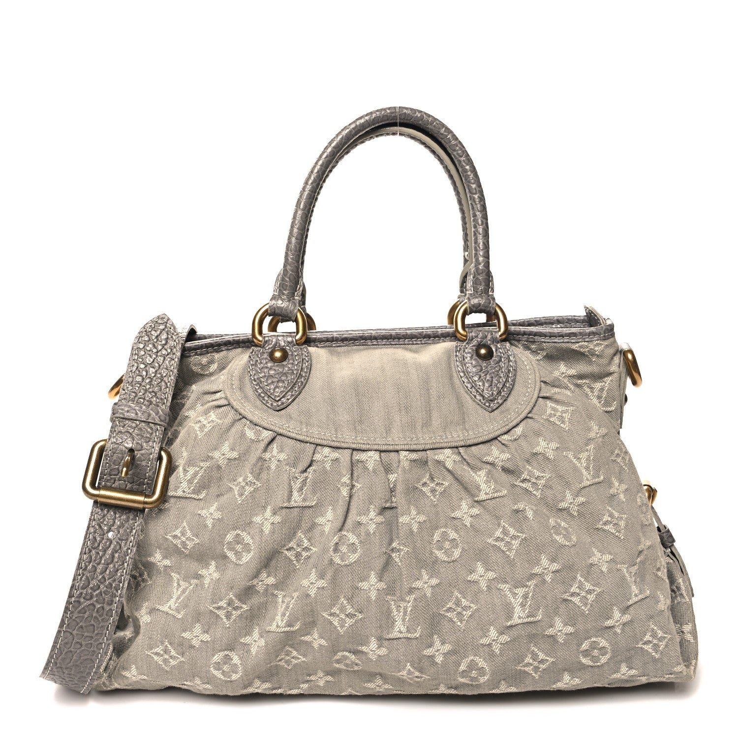 Louis Vuitton Denim Neo Cabby MM Grey 1 of 10