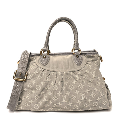 Louis Vuitton Denim Neo Cabby MM Grey 1 of 10