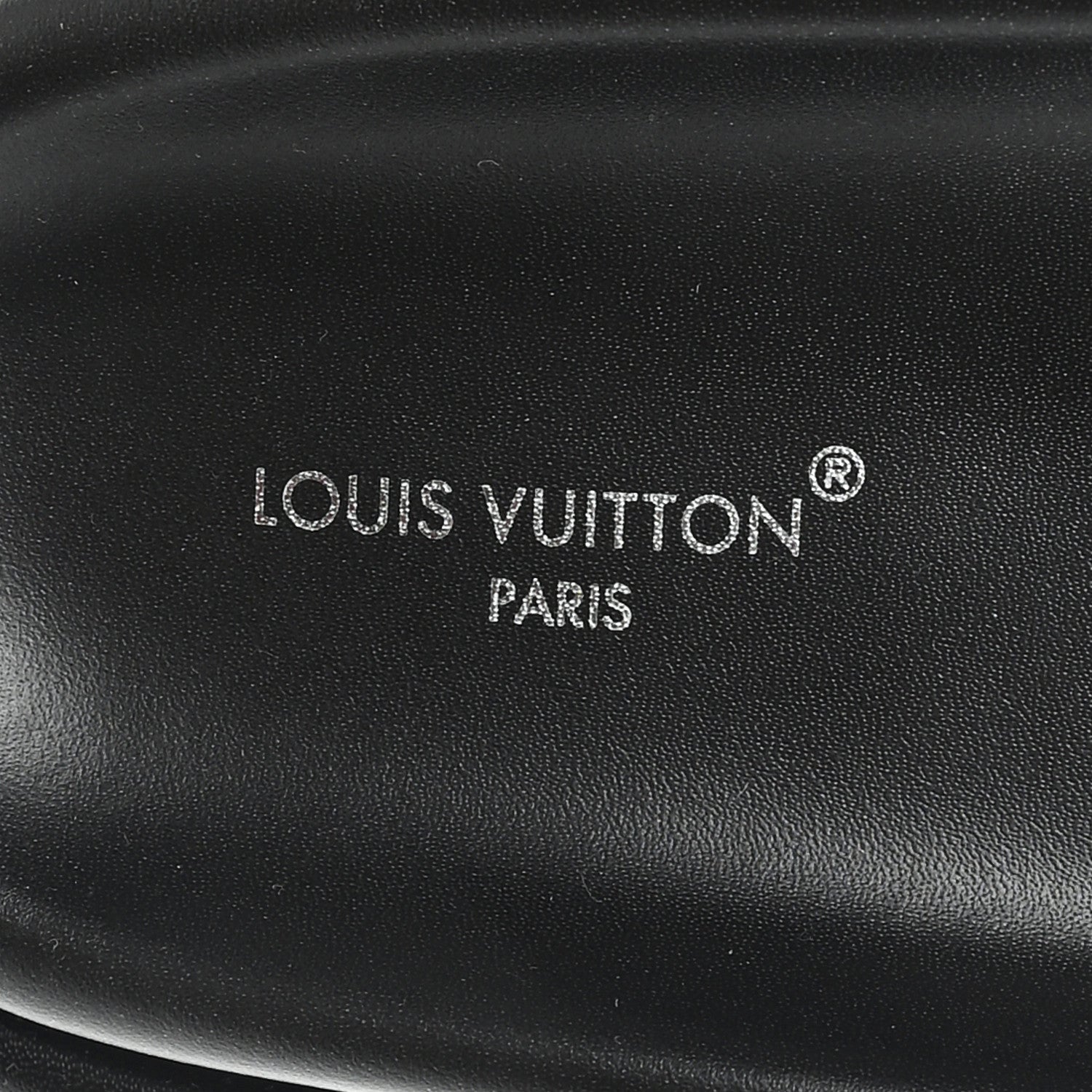 Louis Vuitton Logo Slide Sandals 39 Black 8 of 10