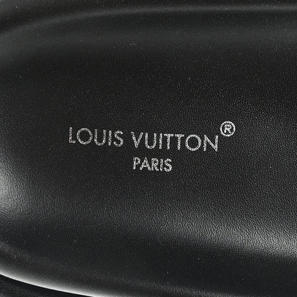 Louis Vuitton Logo Slide Sandals 39 Black 8 of 10