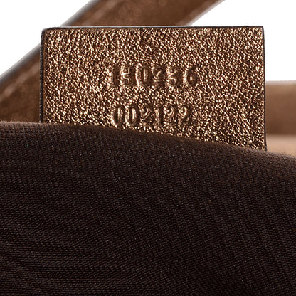 Gucci Satin Monogram Medium Abbey Shoulder Bag Bronze 7 of 7