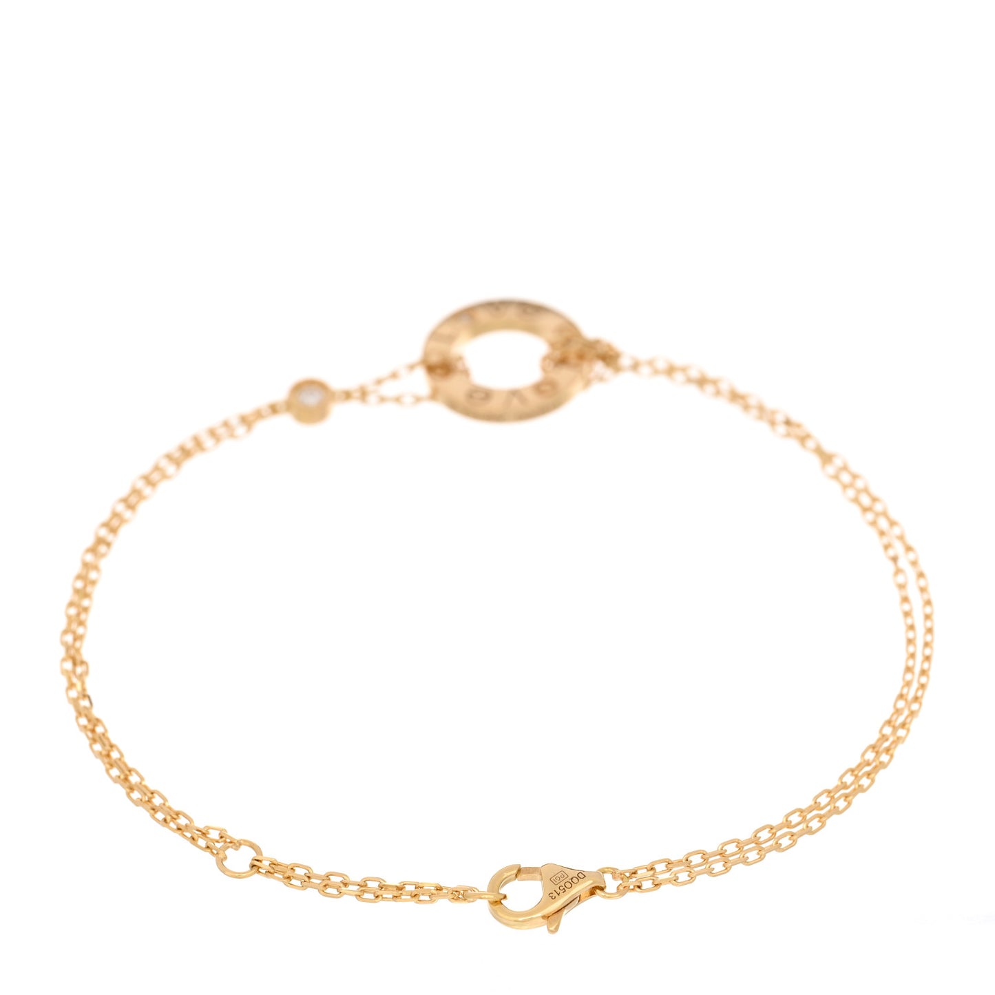18K Yellow Gold Diamond Love Bracelet