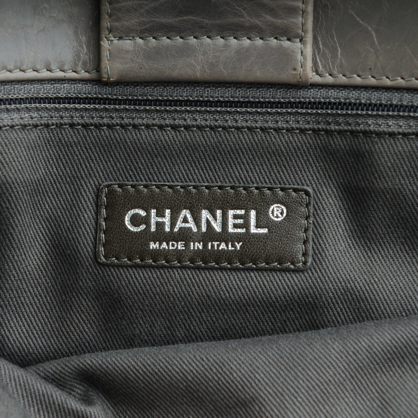 Glazed Calfskin Small New Portobello Grey