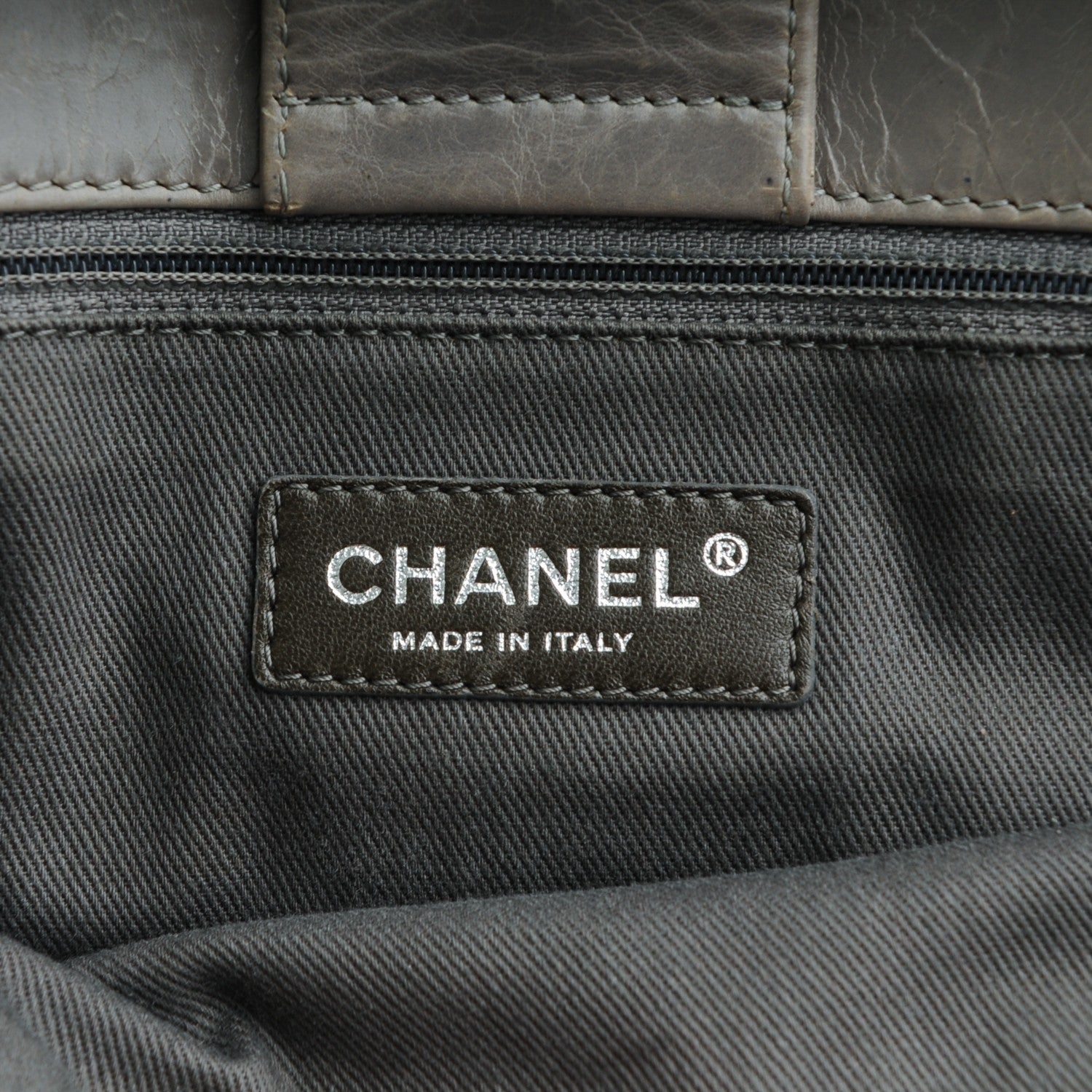Chanel Glazed Calfskin Small New Portobello Grey 6 of 9