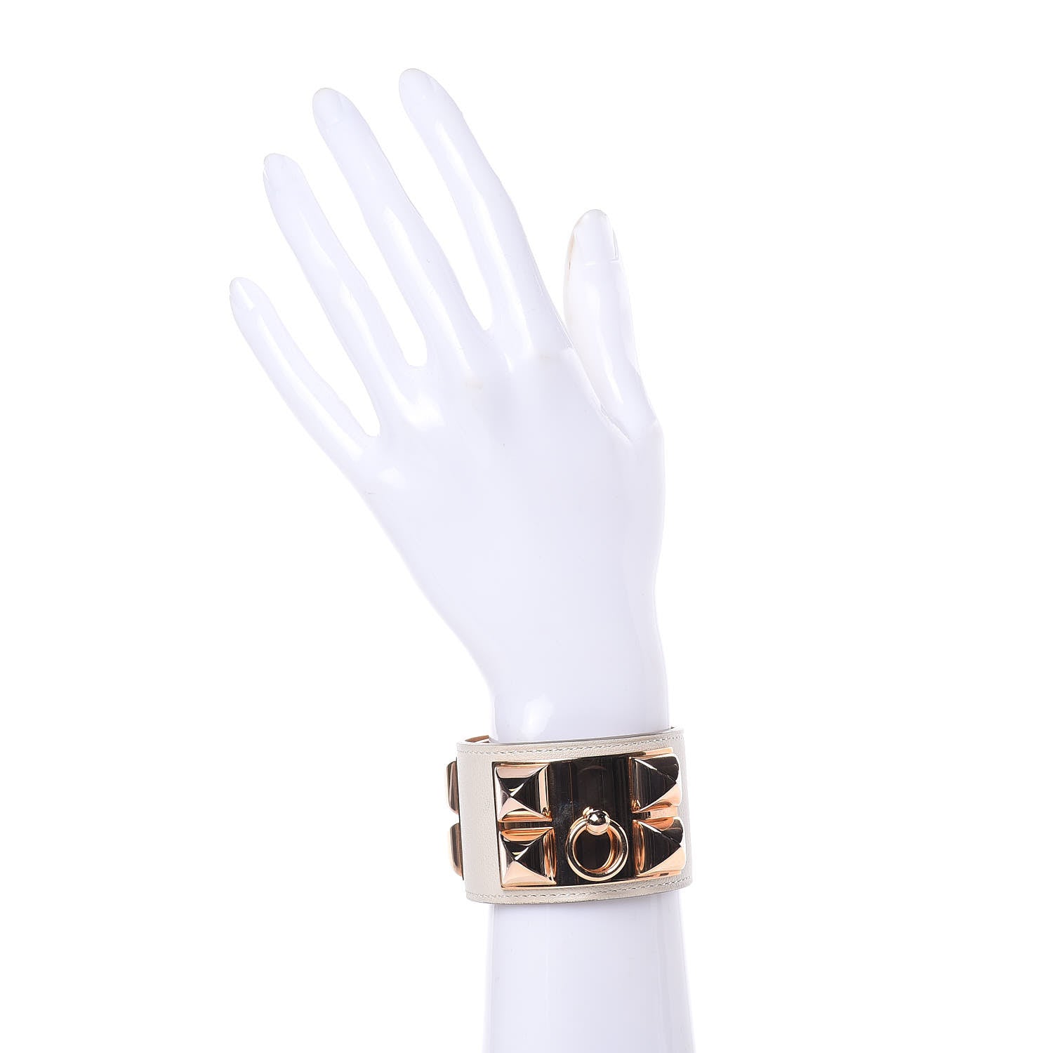 Hermes Swift Collier de Chien CDC Bracelet S Craie 2 of 7