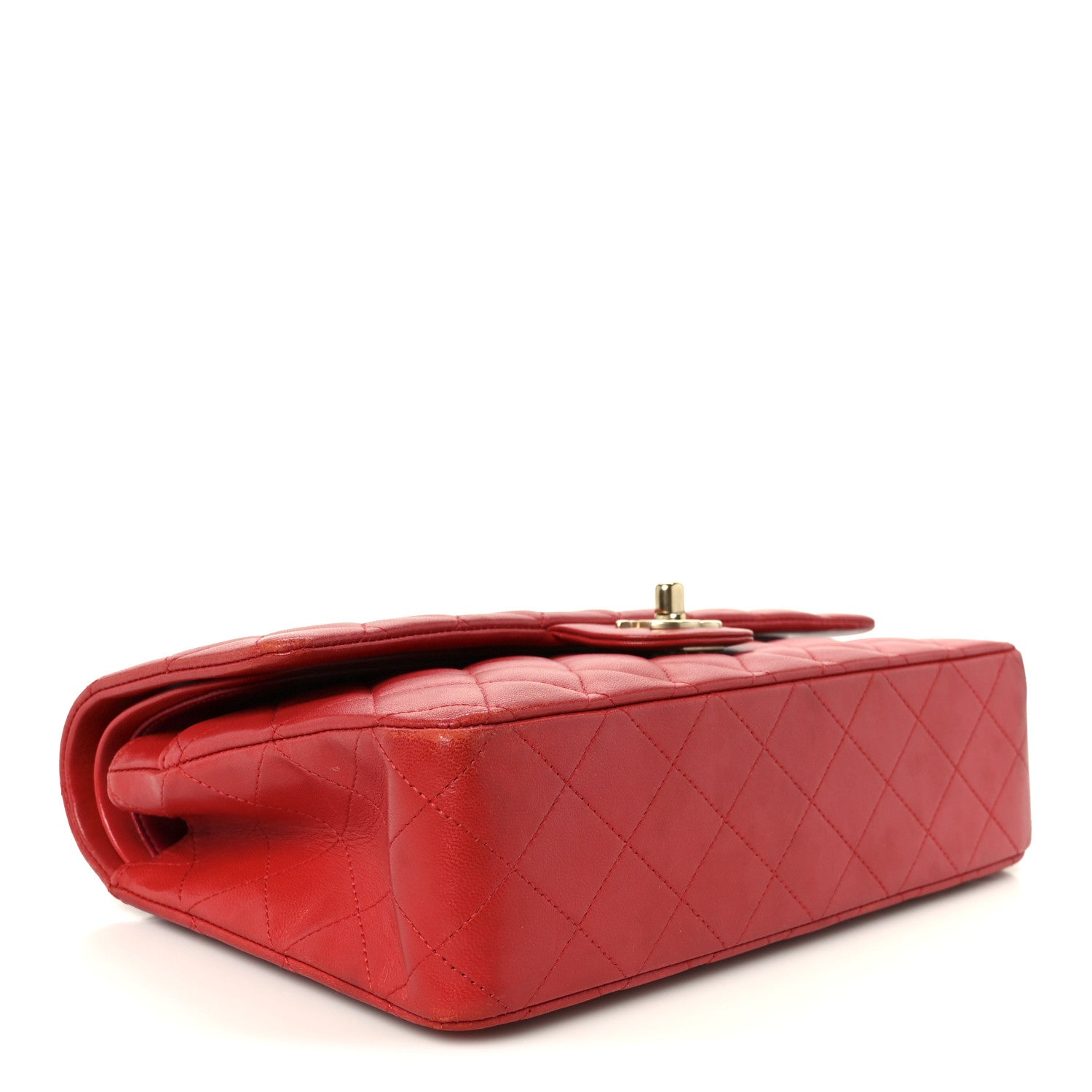 Chanel Lambskin Quilted Medium Double Flap Red 4 of 11