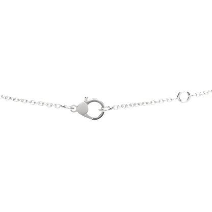 Hermes 18K White Gold Diamond Finesse Pendant Necklace 4 of 6