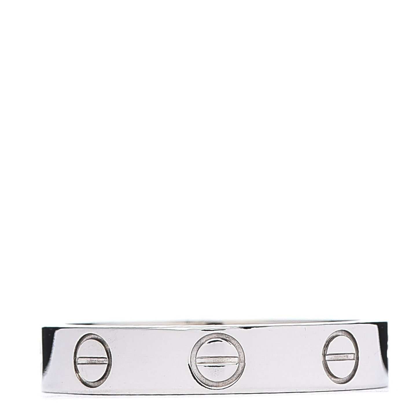 18K White Gold 3.5mm LOVE Wedding Band Ring 51 5.75