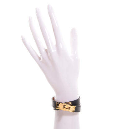 Hermes Chamonix Kelly Double Tour Bracelet XS Black 2 of 8
