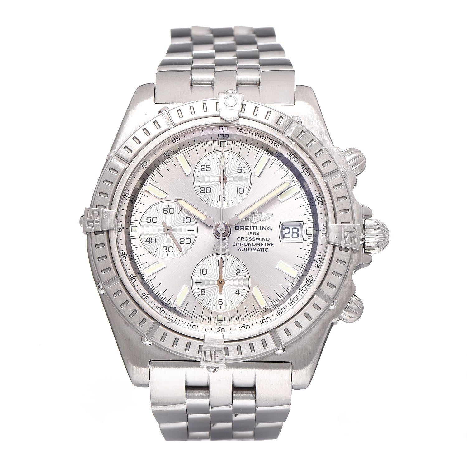 Breitling Stainless Steel 43mm Windrider Crosswind Racing Automatic Watch A13355 1 of 7