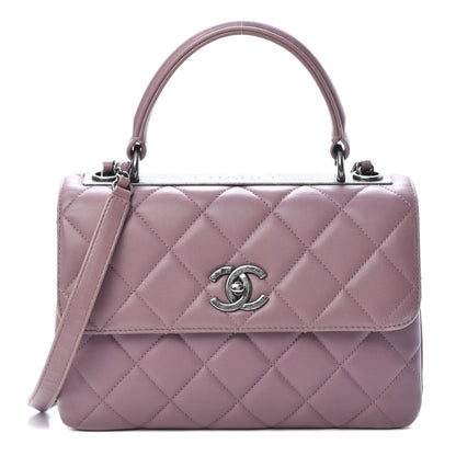 Chanel Lambskin Quilted Small Trendy CC Flap Dual Handle Bag Light Purple 1 of 17
