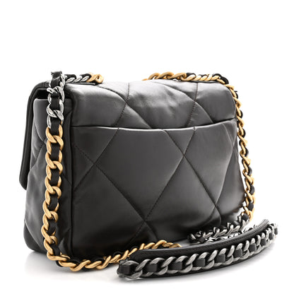 Chanel Lambskin Quilted Medium Chanel 19 Flap Dark Brown 3 of 11