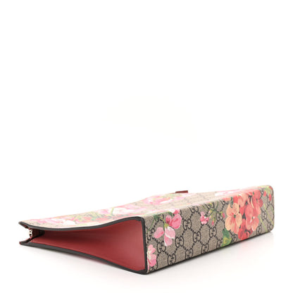 Gucci GG Supreme Monogram Blooms Large Cosmetic Case Beige Multicolor Dry Rose 4 of 10