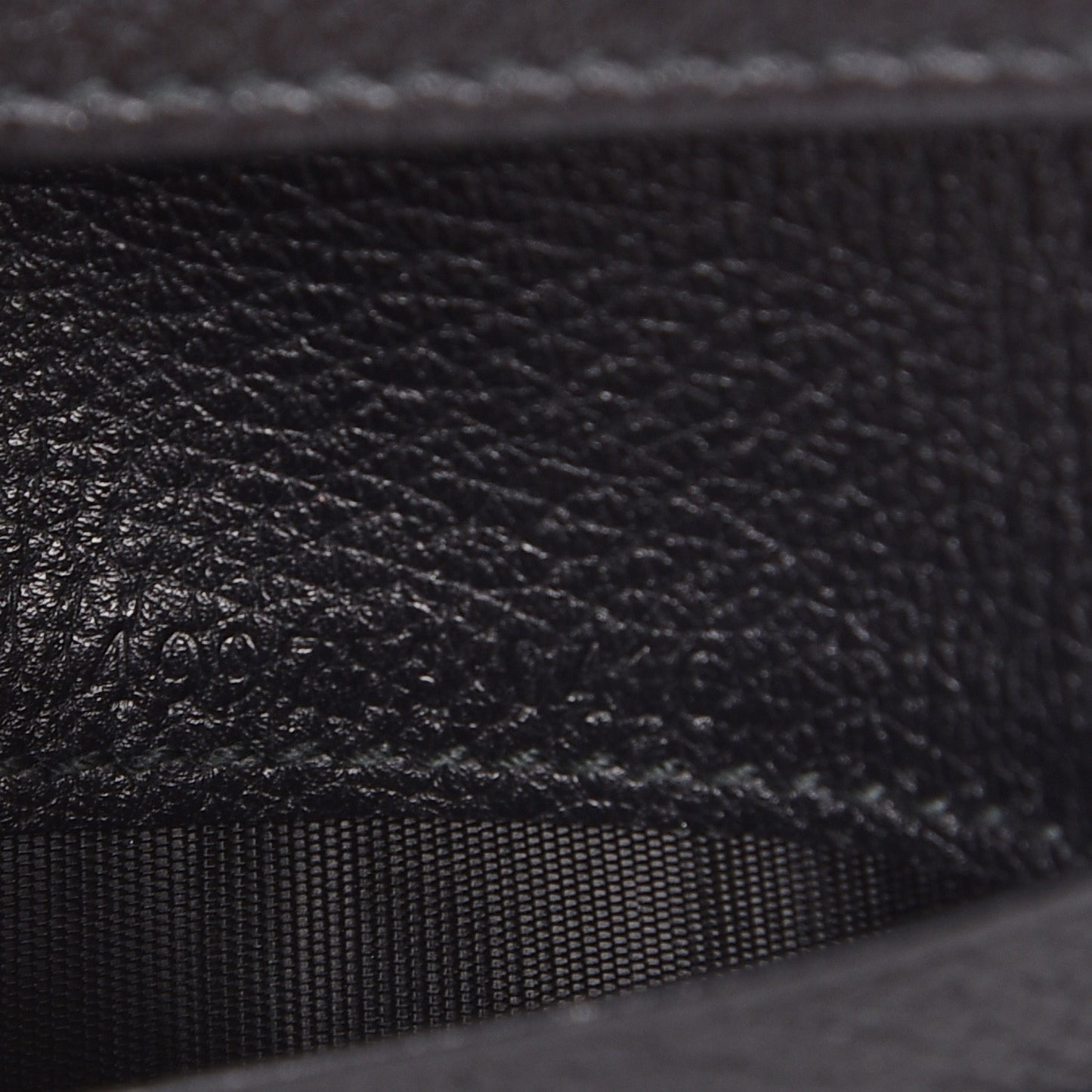 Calfskin Crystal Double G Card Case Black