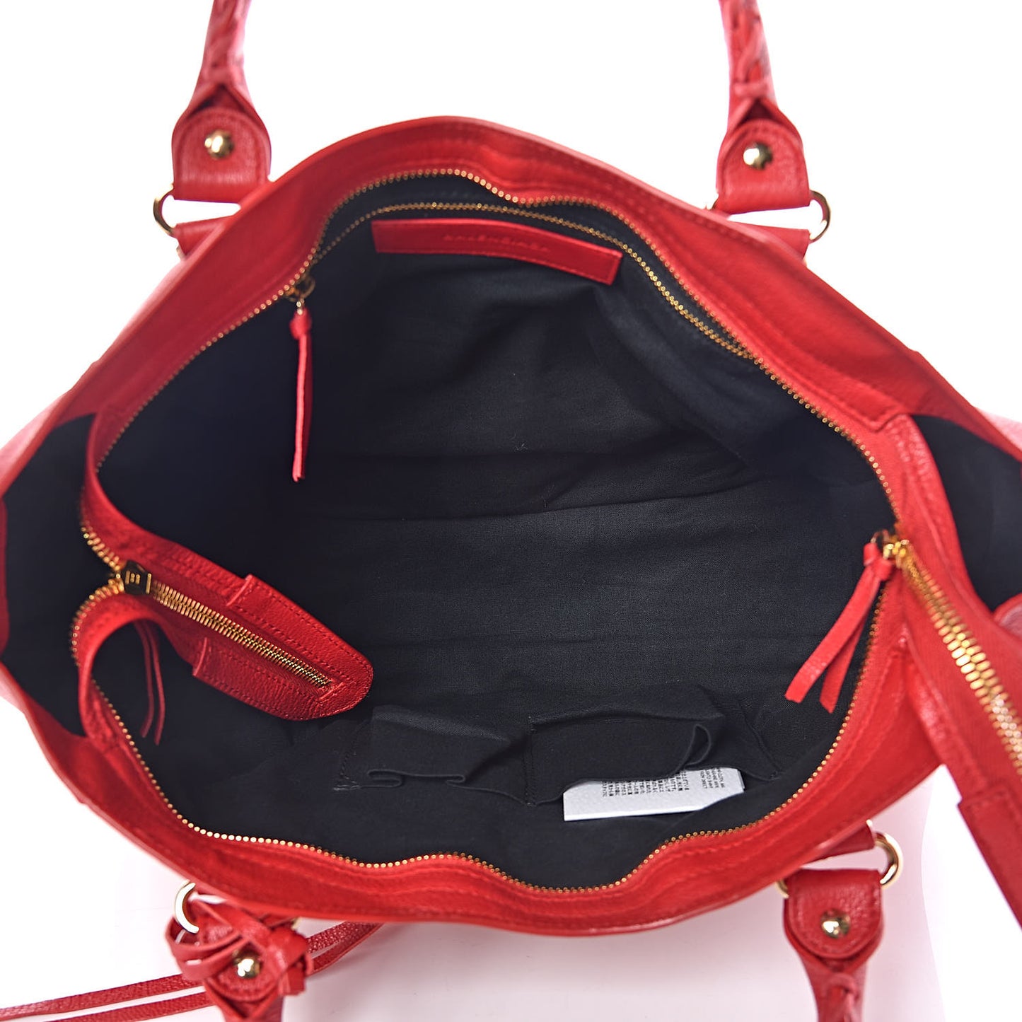 Chevre Gold Metallic Edge Hardware City Rouge Grenade