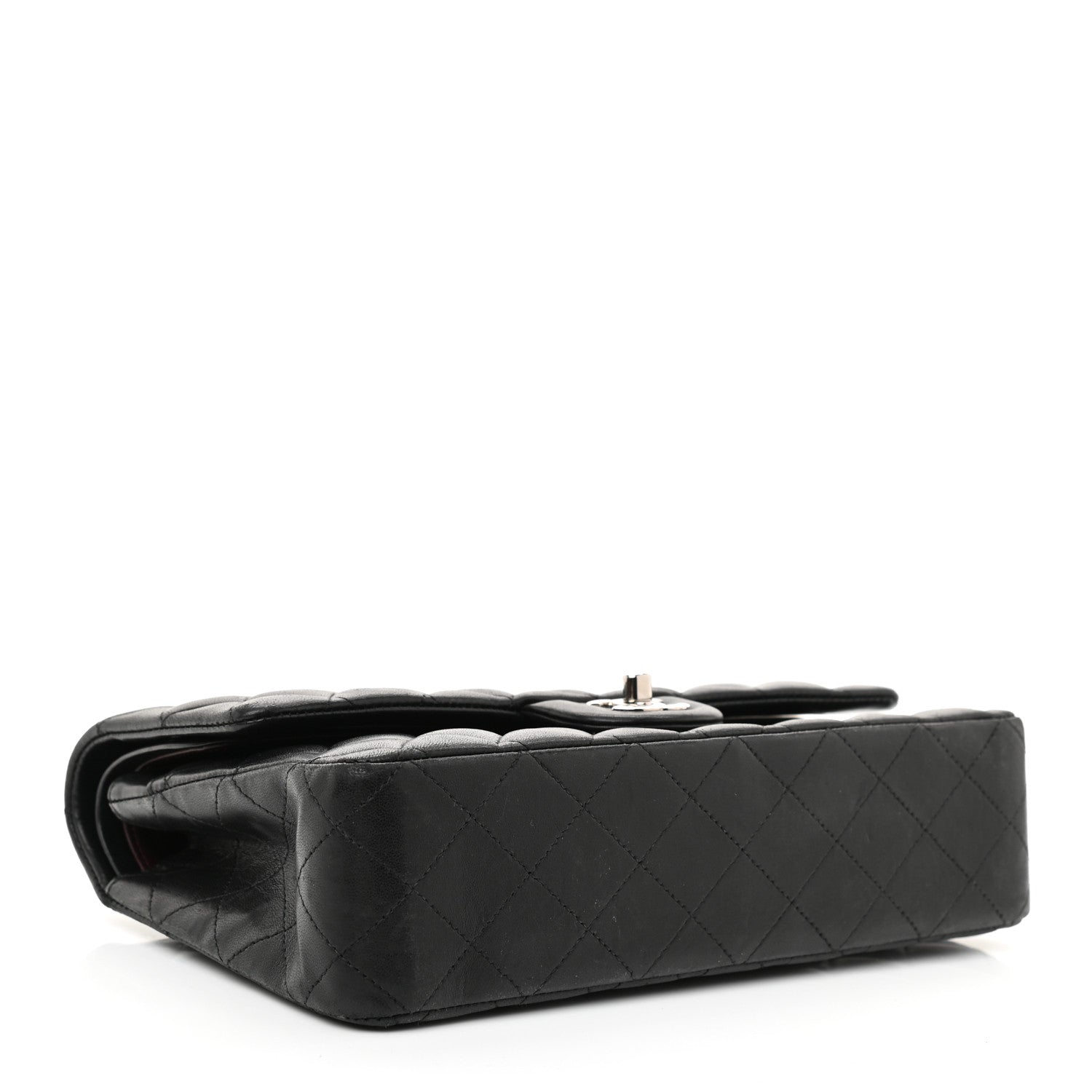 Chanel Lambskin Quilted Medium Double Flap Black 4 of 12