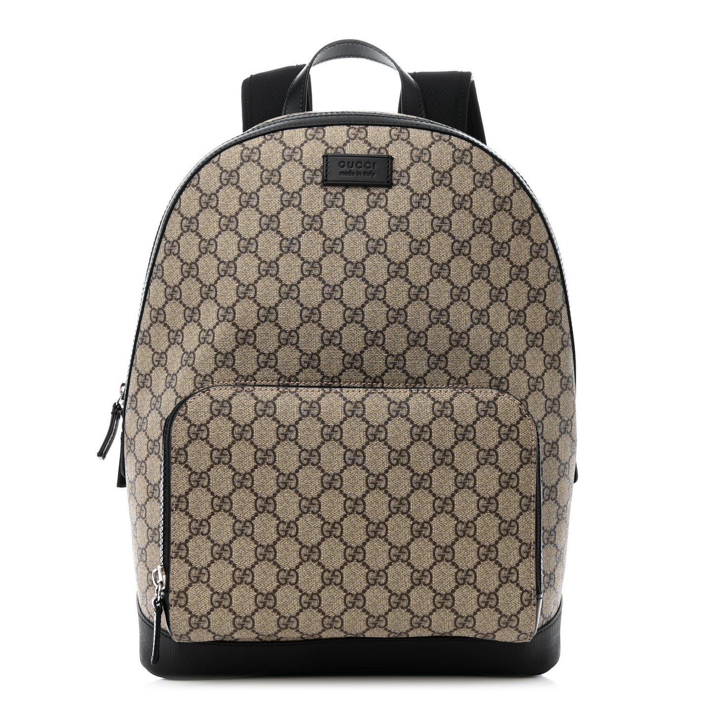 GG Supreme Monogram Medium Backpack Black