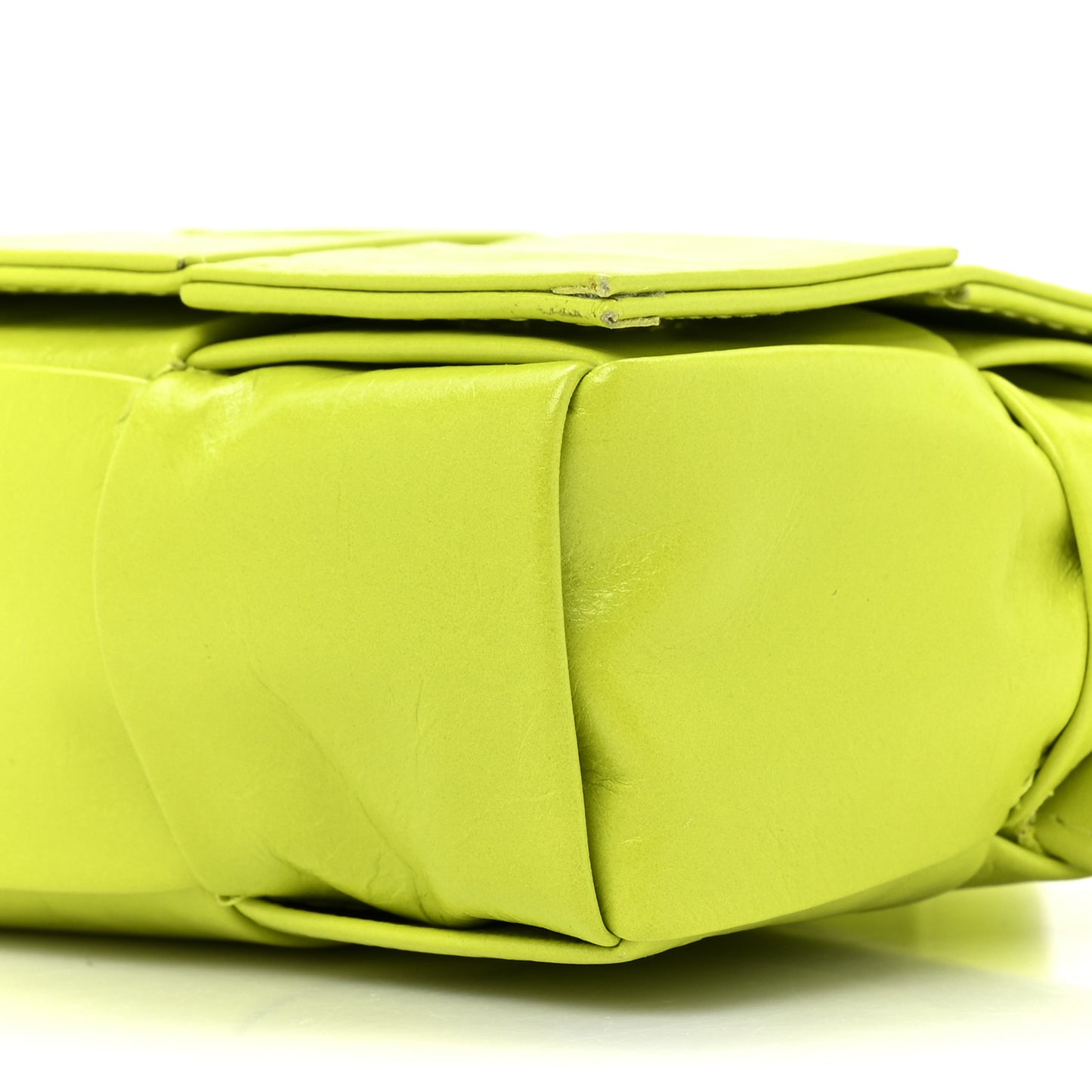 Paper Calfskin Intreccio Cassette Belt Bag Kiwi