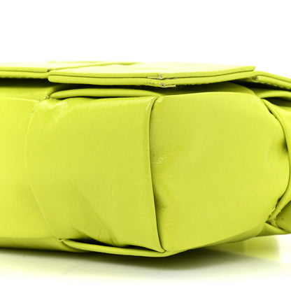 Bottega Veneta Paper Calfskin Intreccio Cassette Belt Bag Kiwi 7 of 12