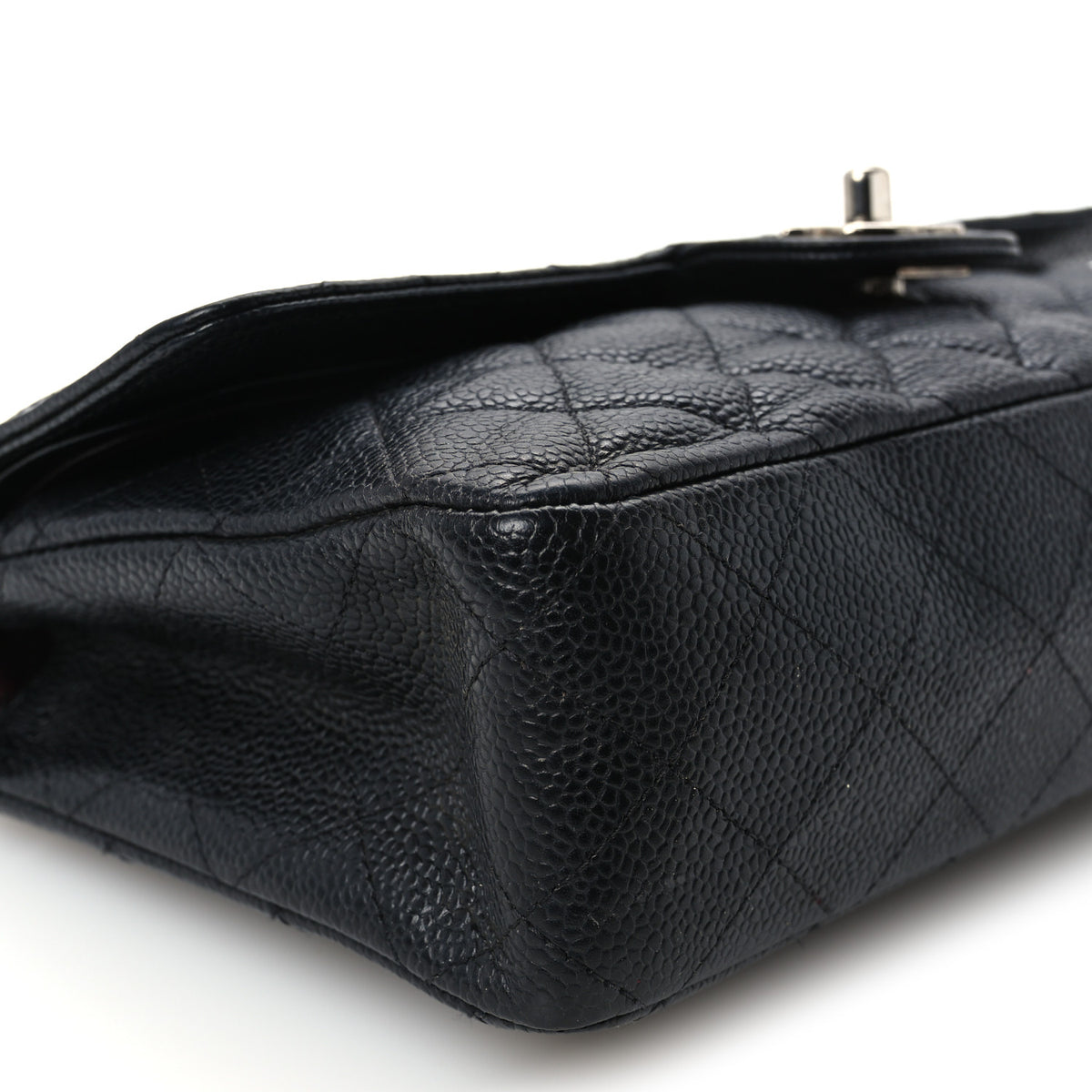 Chanel Caviar Quilted Medium Double Flap Black 10 of 12