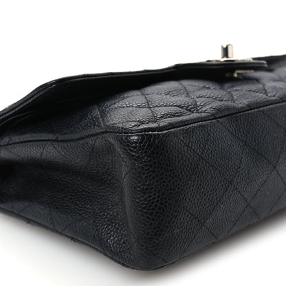 Chanel Caviar Quilted Medium Double Flap Black 10 of 12
