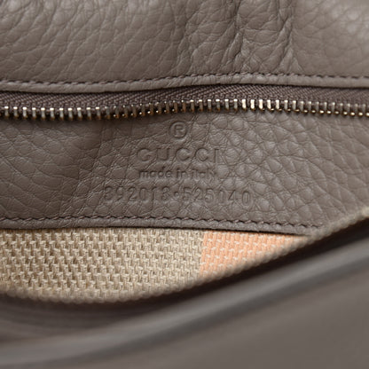 Gucci Cellarius Calfskin Medium Bamboo Daily Top Handle Bag Storm Grey 6 of 9