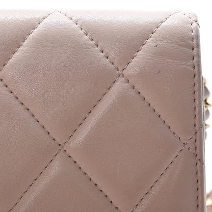 Chanel Lambskin Quilted Golden Class Wallet on Chain WOC Light Pink 12 of 13